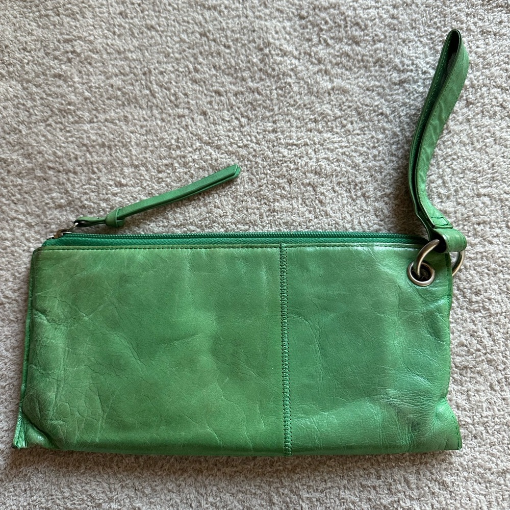 HOBO Green Wristlet